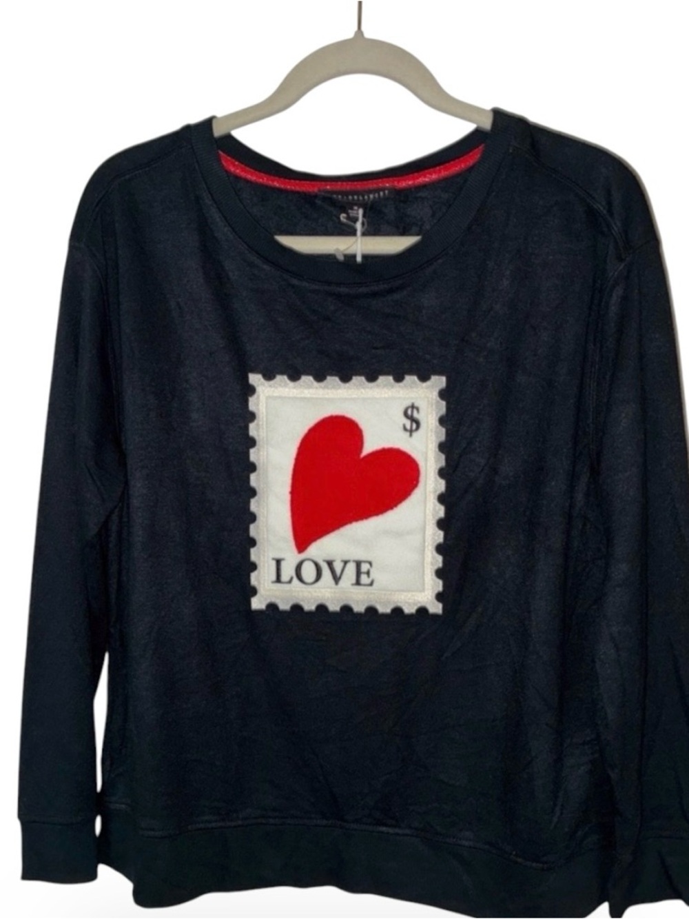 NWT Jane & Delancey Women's Black‎ Pullover Top Long Sleeve Sz M